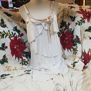 Iris & Navy Cream Layered Women's Dress